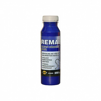 Barva tónovací modrá tekutá Remal 250 g.