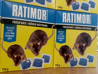 Jed na myši Ratimor návnada 150 g.
